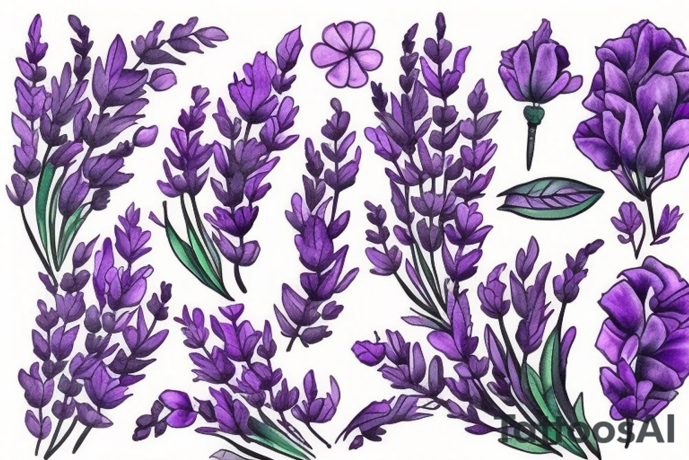 Lavender tattoo idea