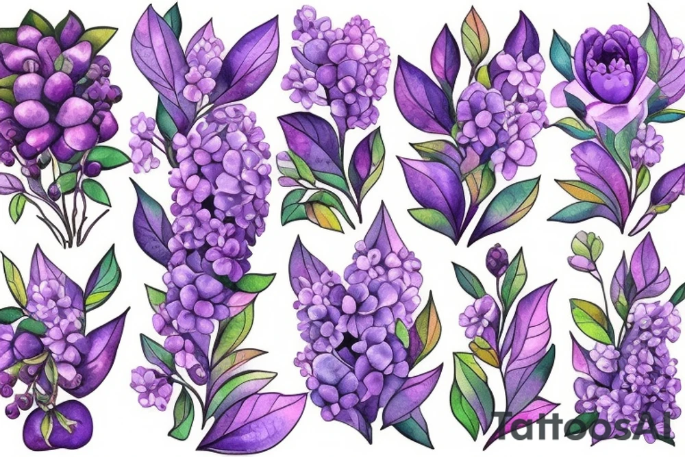 Lilac tattoo idea