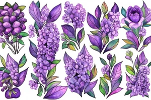 Lilac tattoo idea