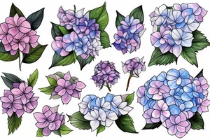 Hydrangea tattoo idea