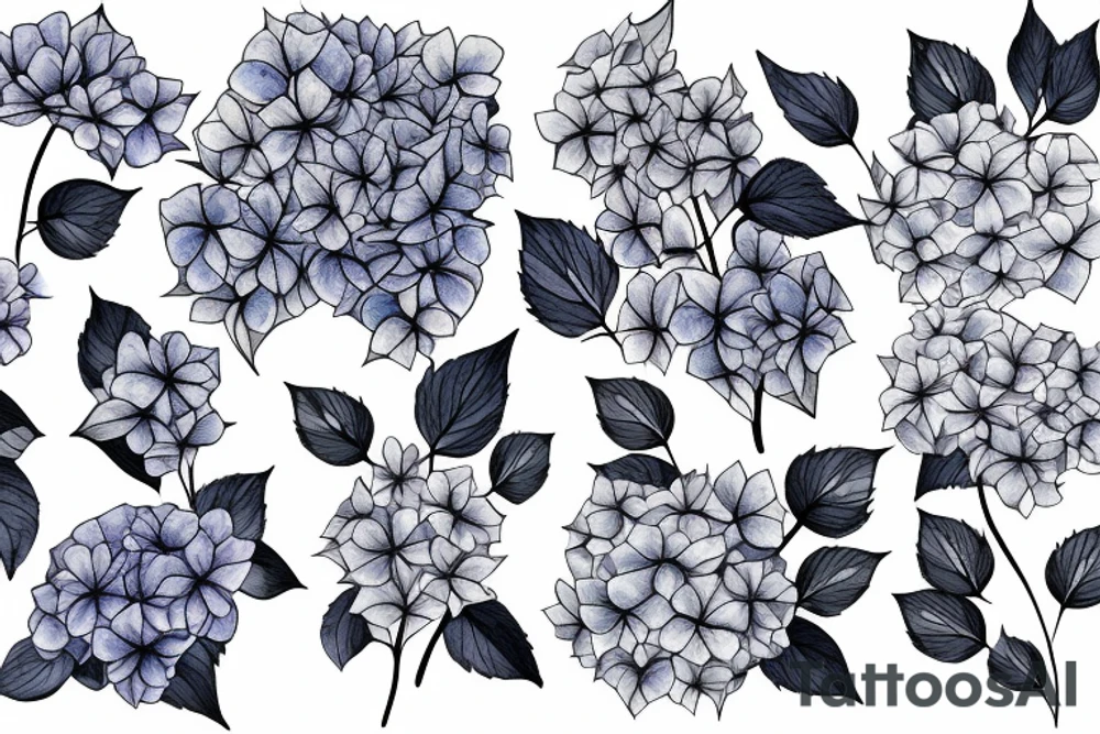 Hydrangea tattoo idea
