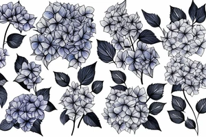 Hydrangea tattoo idea
