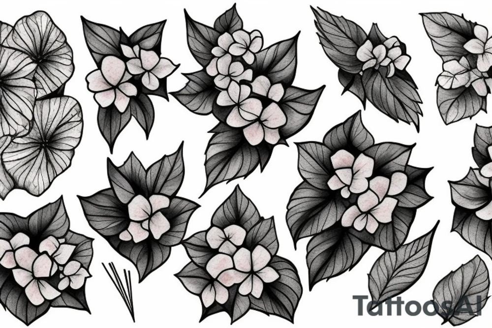 Hydrangea tattoo idea