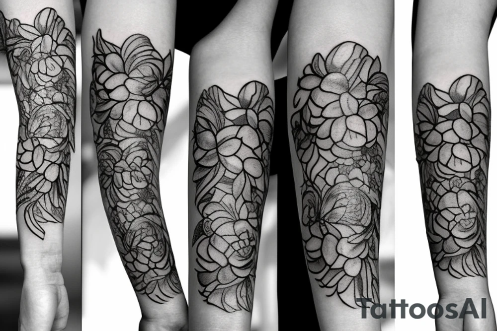Hydrangea tattoo idea