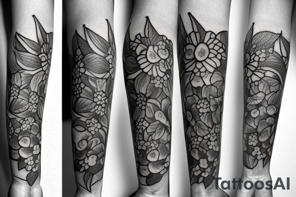 Hydrangea tattoo idea