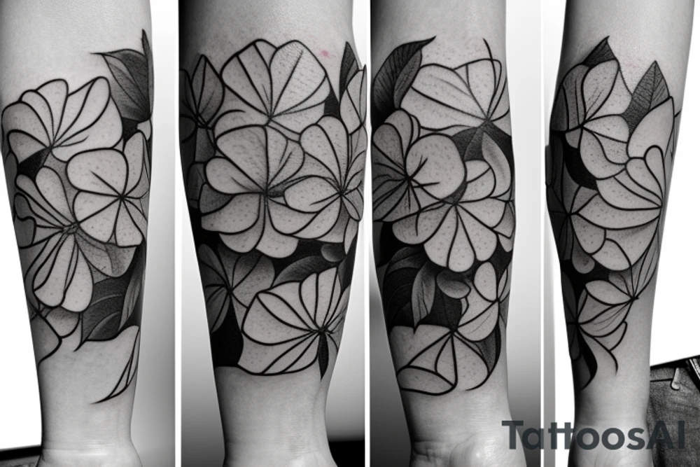 Hydrangea tattoo idea