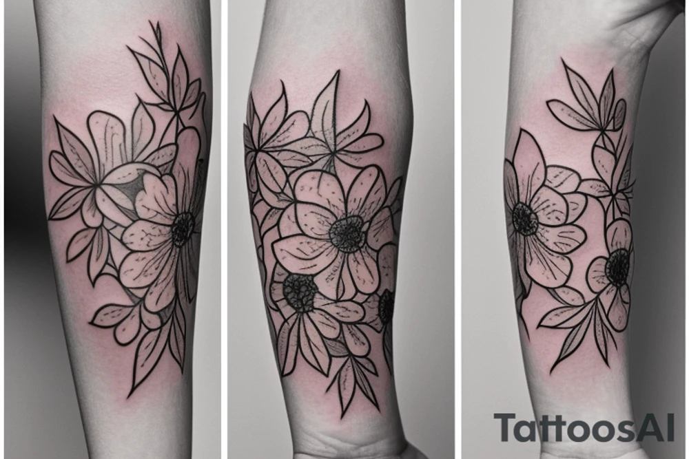 Hydrangea tattoo idea