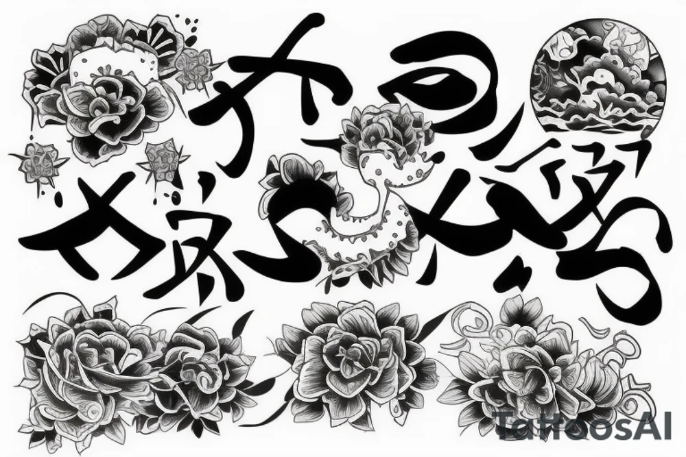 Japanese style sleeve tattoo idea