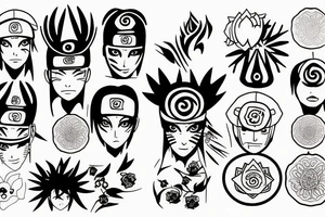 naruto kunai white lotus queen of hearts tattoo idea