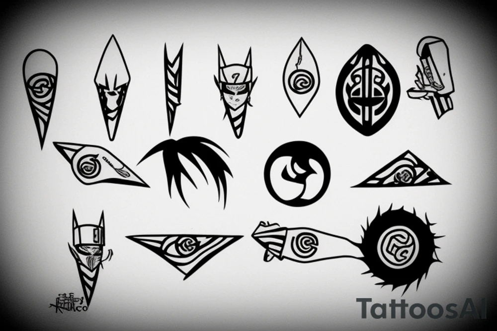 naruto kunai quote tattoo idea