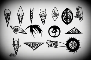 naruto kunai quote tattoo idea
