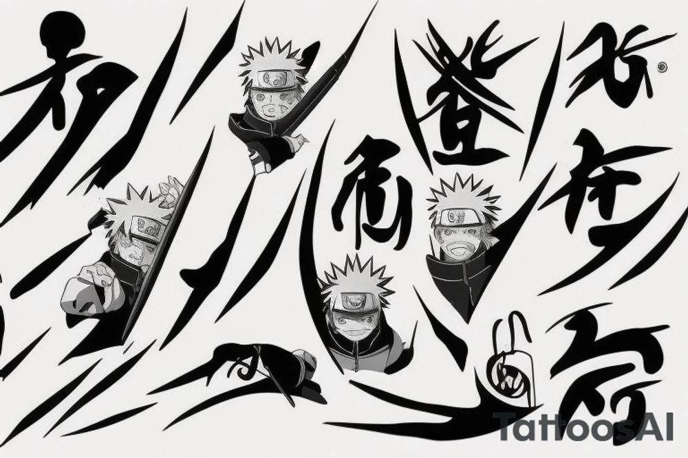 naruto kunai quote tattoo idea