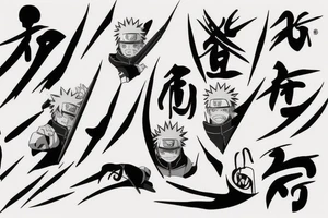 naruto kunai quote tattoo idea