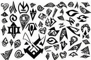 naruto kunai hearts tattoo idea