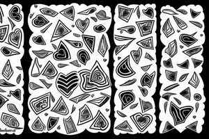 heart wrapped around kunai tattoo idea