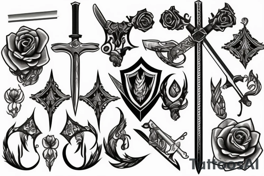 trial by sword tattoo idea