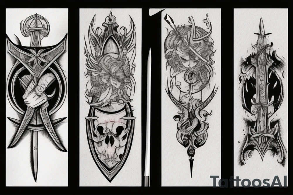 trial by sword tattoo idea