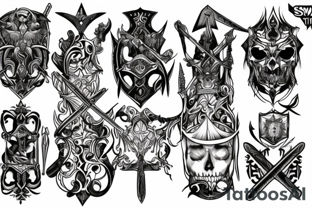trial by sword tattoo idea