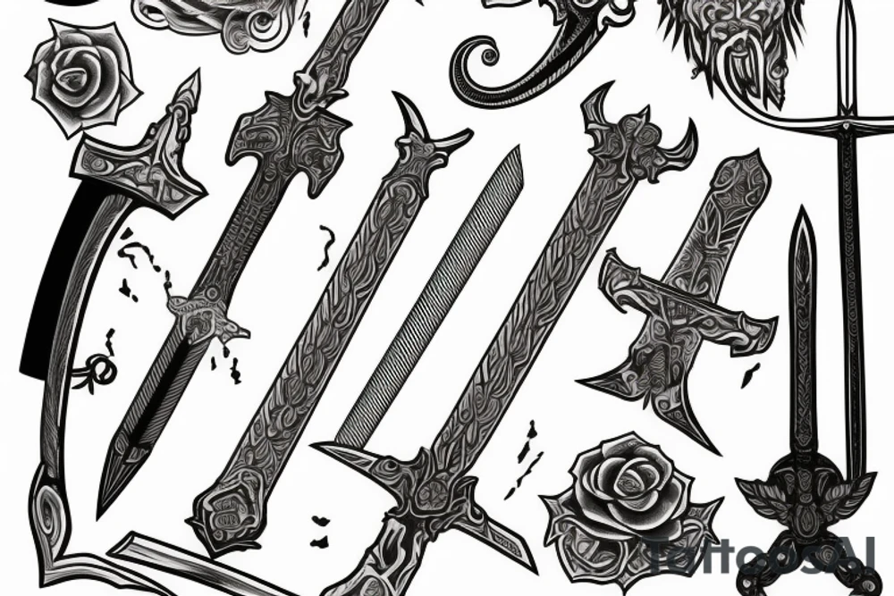 trial by sword tattoo idea