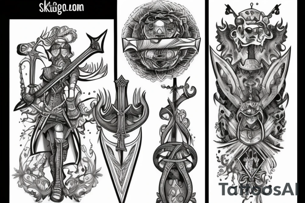 trial by sword tattoo idea