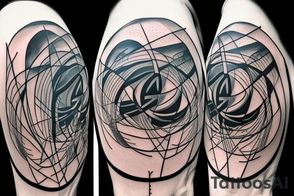 Leo, op art, pentimento, spiritual, elements, The Magician, Tarot tattoo idea