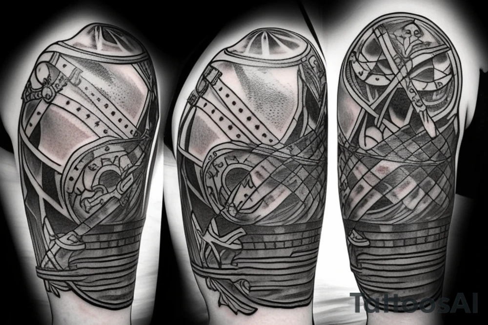 trial by a knight with a sword tattoo idea
