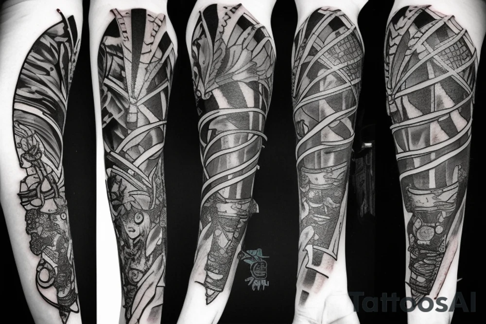 shadow knight with a sword tattoo idea
