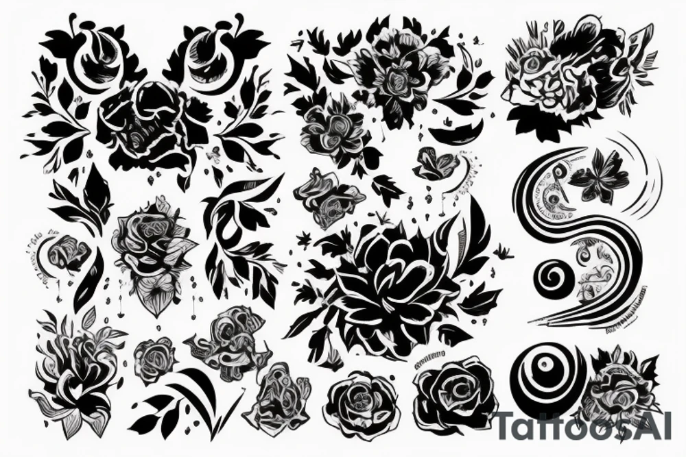 Дракон пронзаный мечом tattoo idea