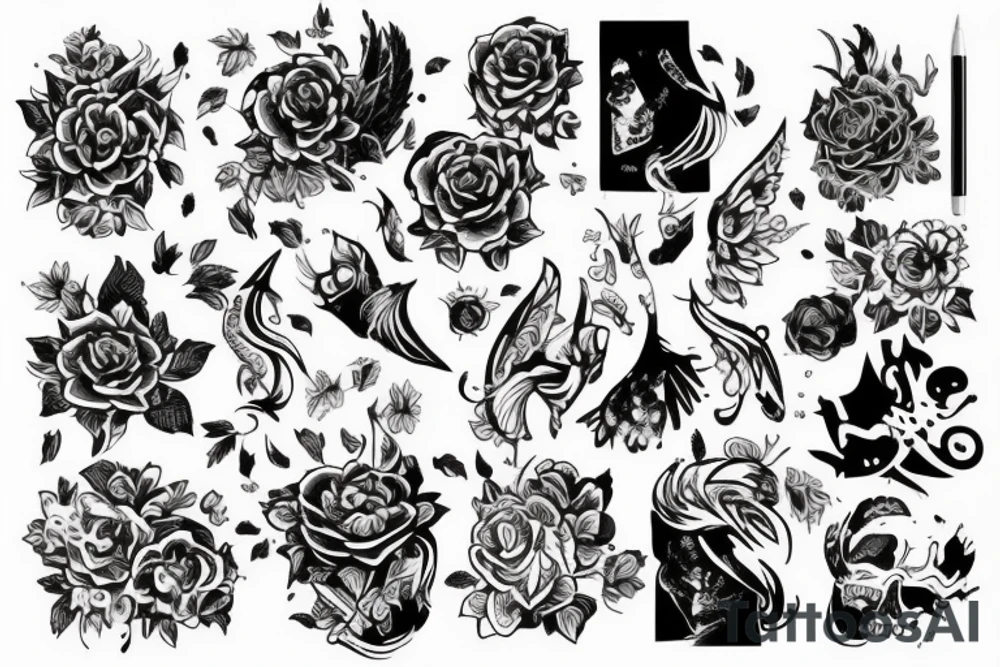 Дракон пронзаный мечом tattoo idea