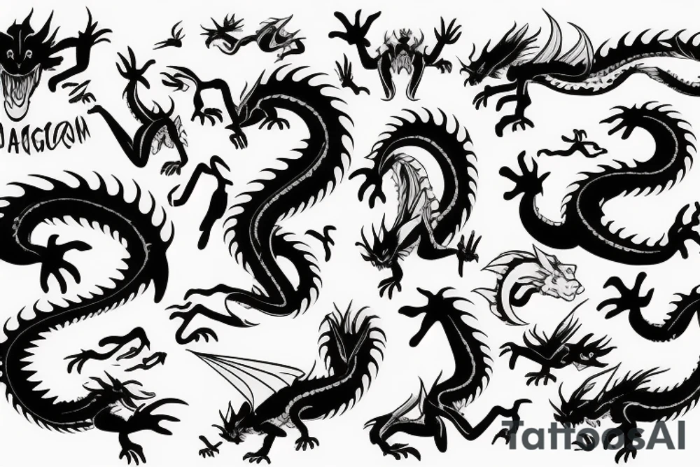 Dragon tattoo idea
