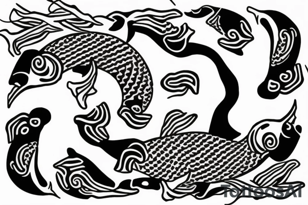 koi fish ying-yang tattoo idea