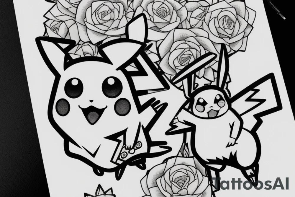 Pikachu tattoo idea