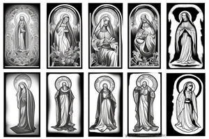 Virgin Mary tattoo idea