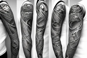 Meaningful sleeve tatto tattoo idea