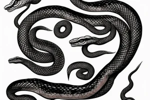 Grecian style snake haired medusa tattoo idea