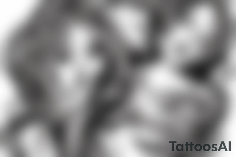 girl with medusa tattoo on chest tattoo idea