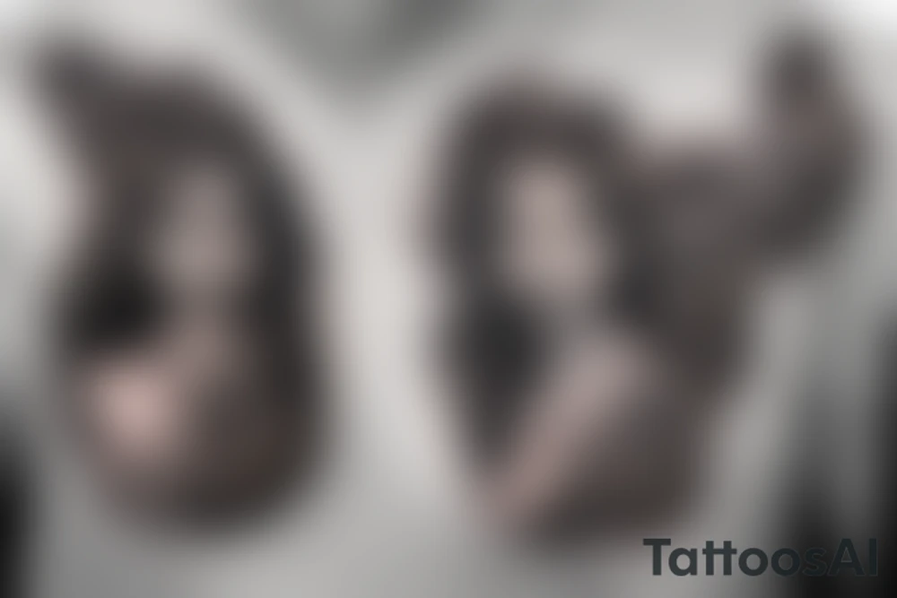 girl with medusa tattoo on chest tattoo idea