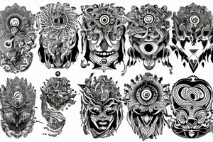 Shpongle album logo head tattoo idea
