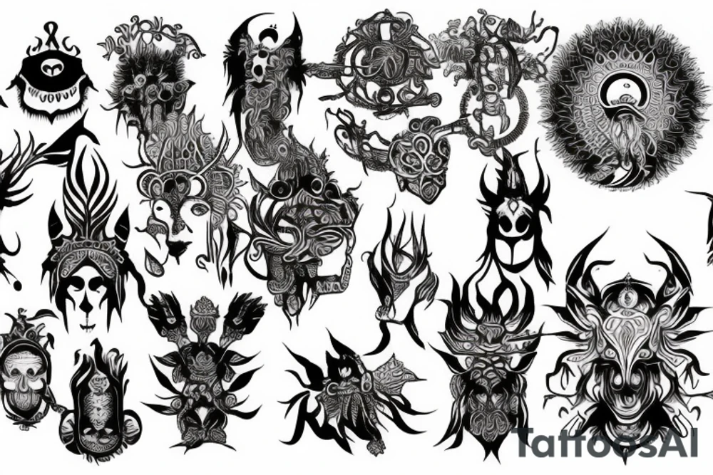 Shpongle album logo head tattoo idea