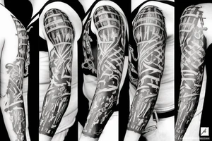 skeleton wearing a mitre tattoo idea