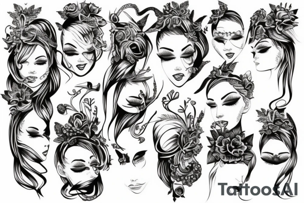 Eclessiatical head dress tattoo idea