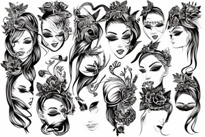 Eclessiatical head dress tattoo idea