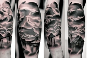 Ship in a storm tattoo idea