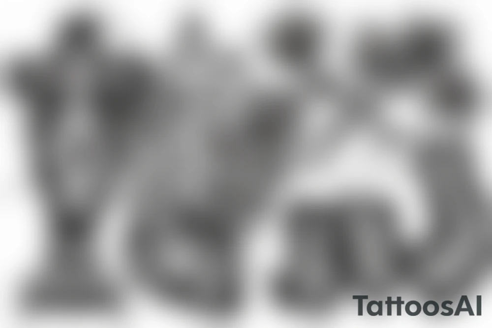 cross with the word Unitas tattoo idea