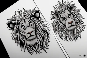 Nala and Kiara from The Lion King tattoo idea