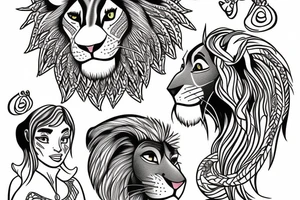 Nala and Kiara from The Lion King tattoo idea