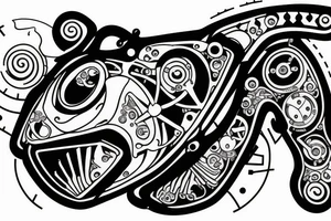 mechanical step counter tattoo idea