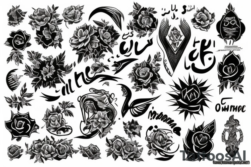 كن لنفسك كل شيء tattoo idea