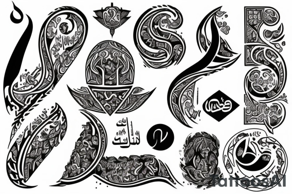 Arabic tattoo tattoo idea