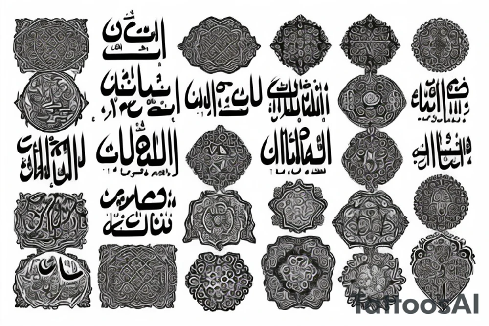Arabic tattoo tattoo idea